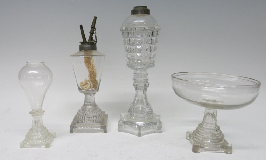 GROUP OF 4 EARLY AMERICAN PATTERN GLASS ITEMS (1 of 5)