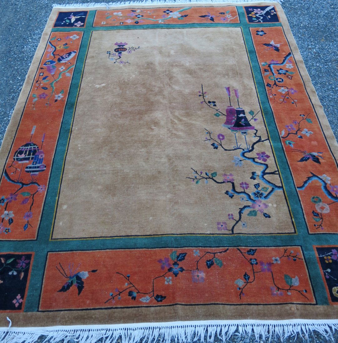 NICHOLS MING TREE & LANTERN CHINESE CARPET (1 of 6)