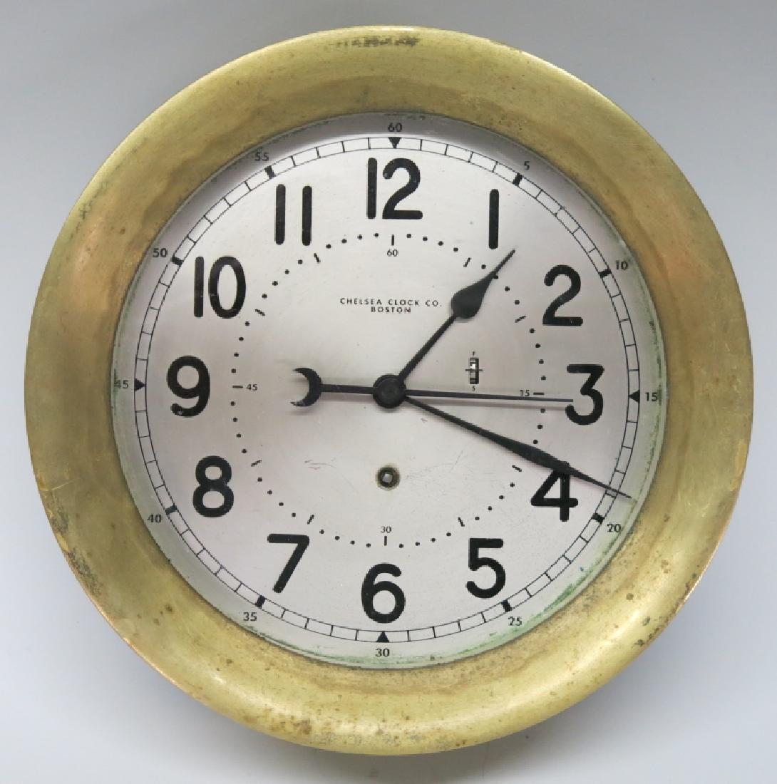 CHELSEA BRONZE CASED 10 1/4" SHIPS CLOCK Jun 15, 2019 Sandwich