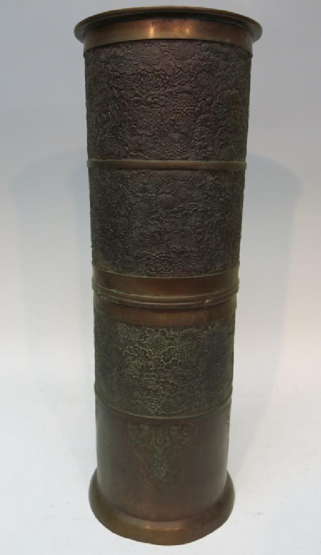 ASIAN BRONZE UMBRELLA STAND (1 of 6)