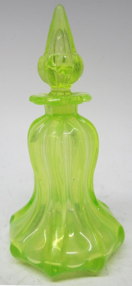 SANDWICH TYPE VASELINE GLASS PERFUME BOTTLE (1 of 2)