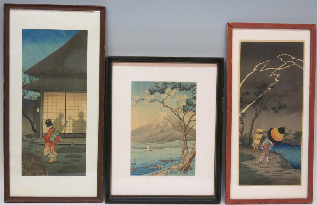 (3) JAPANESE WOODBLOCK PRINTS BY TAKAHASHI HIROAKI (1 of 5)