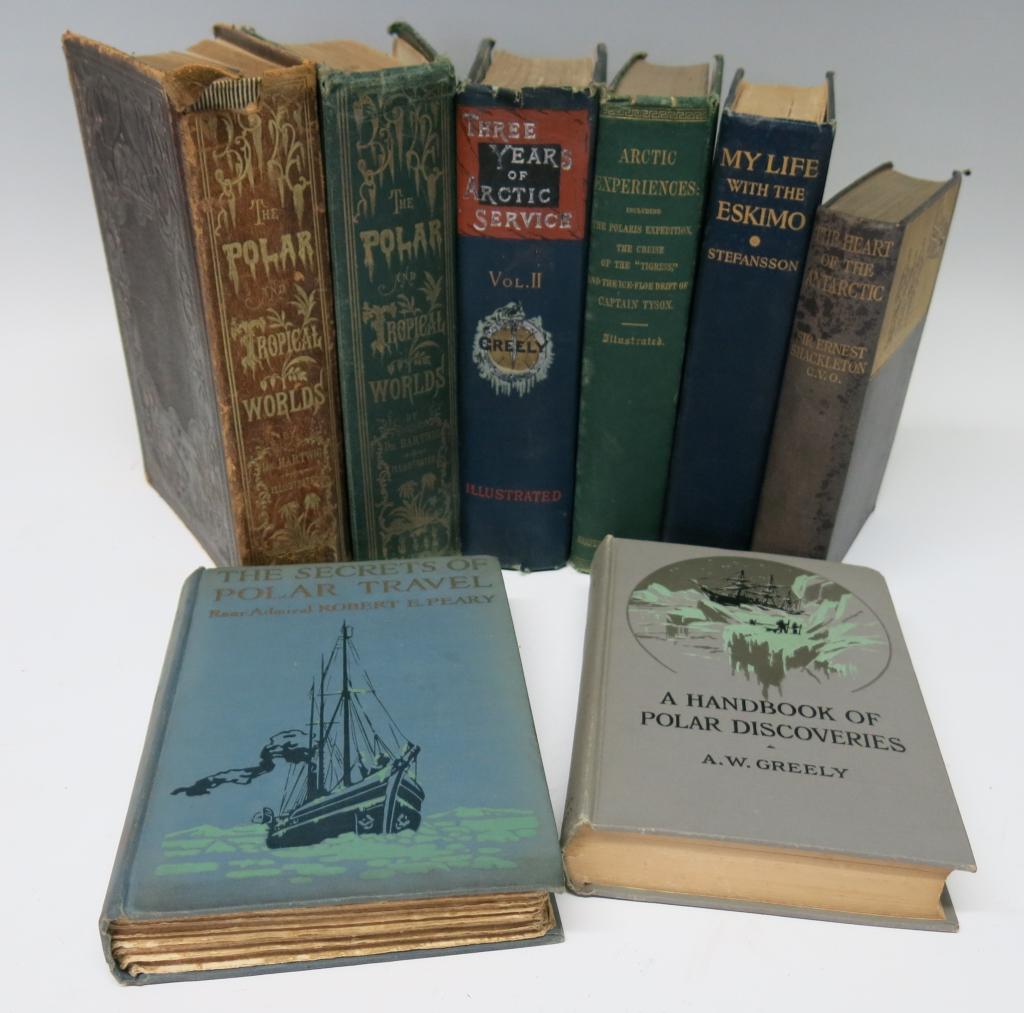 GROUP OF EIGHT POLAR EXPLORATION BOOKS (1 of 1)