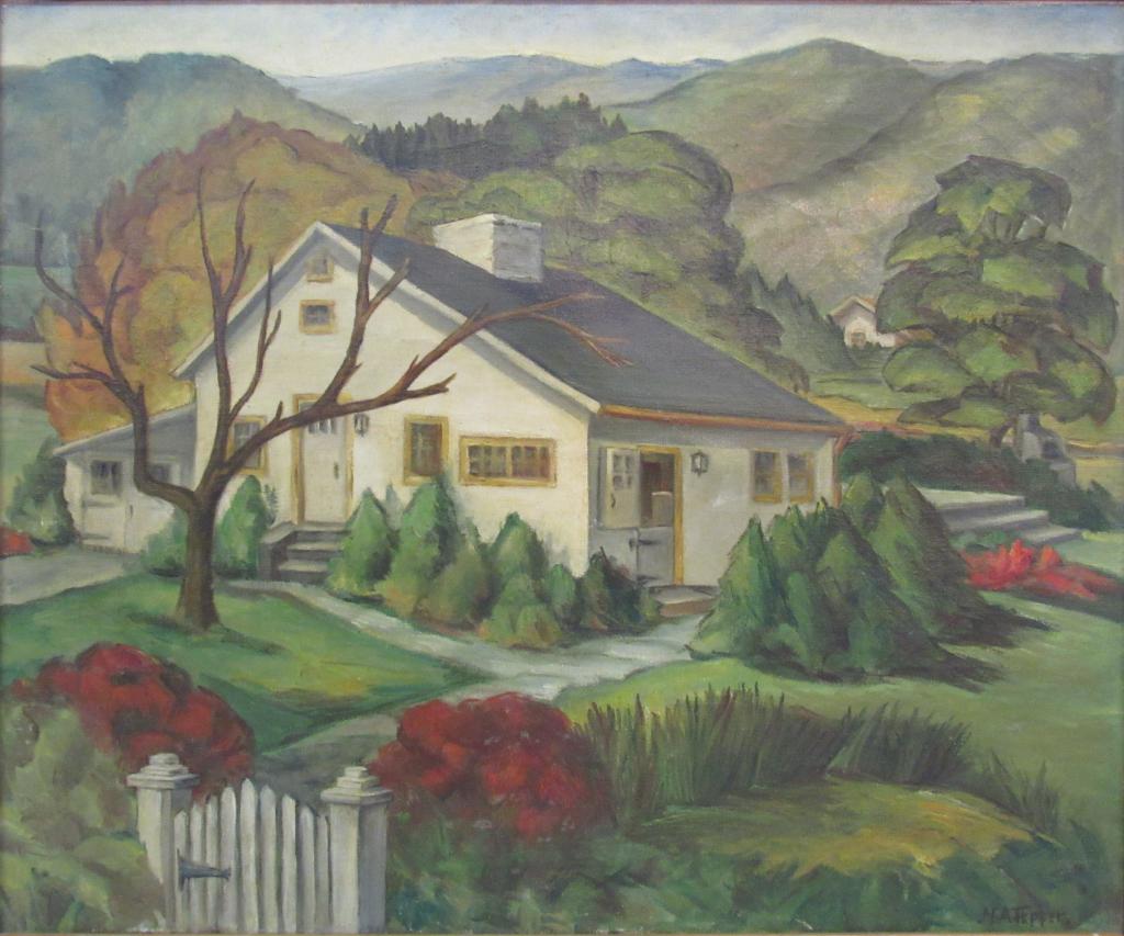 NATALIE ARRAS TEPPER OIL PAINTING OF EARLY FALL Jan 11, 2020