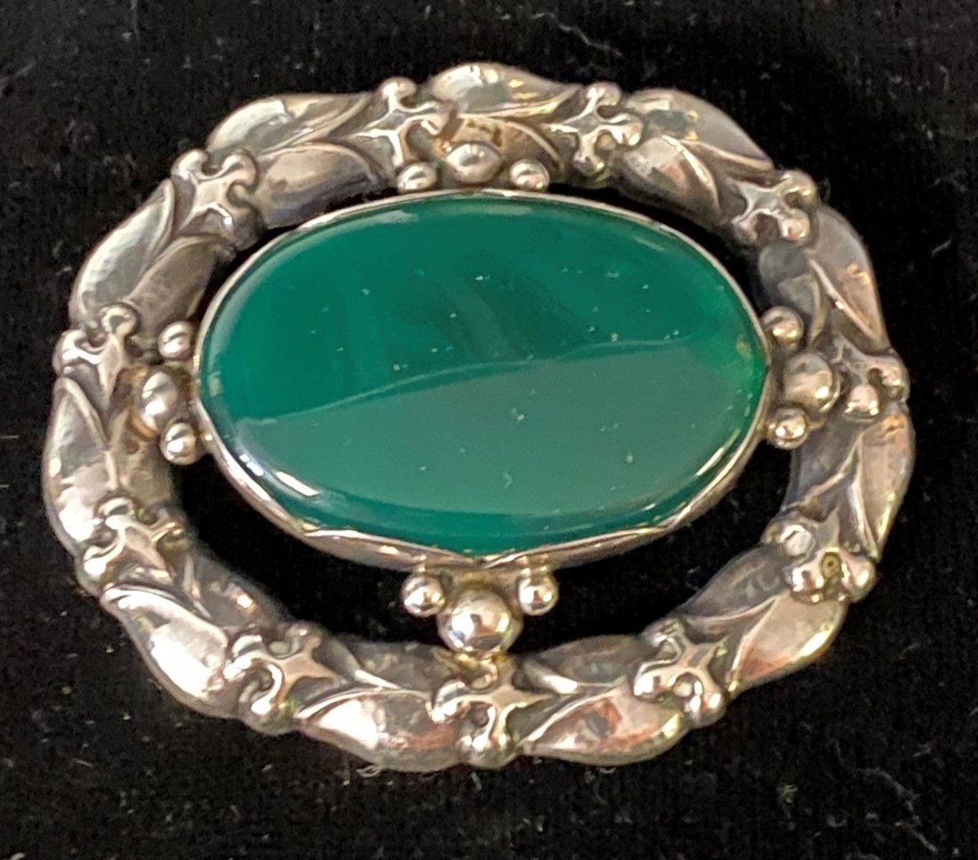 JENSEN CHRYSOPHASE STERLING TULIP BROOCH Jul 18, 2020