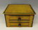 19TH C. PAINTED PINE TABLE TOP 2-DRAWER CHEST