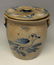 J.B. PFALTZGRAFF BIRD DECORATED STONEWARE CROCK