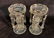 PAIR PRISMED 8" CANDLESTICKS - 2