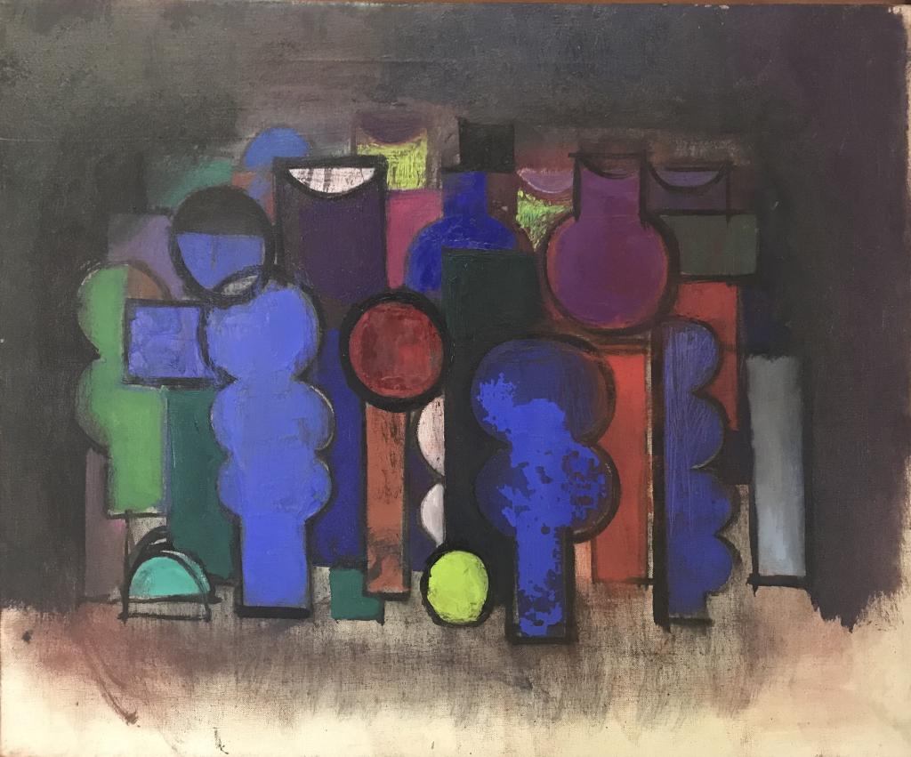 HENRY KALLEM MODERNIST OIL PAINTING (1 of 7)