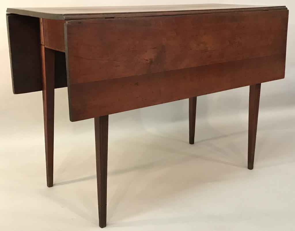 HEPPLEWHITE TAPER LEG CHERRY DROPLEAF TABLE (1 of 6)