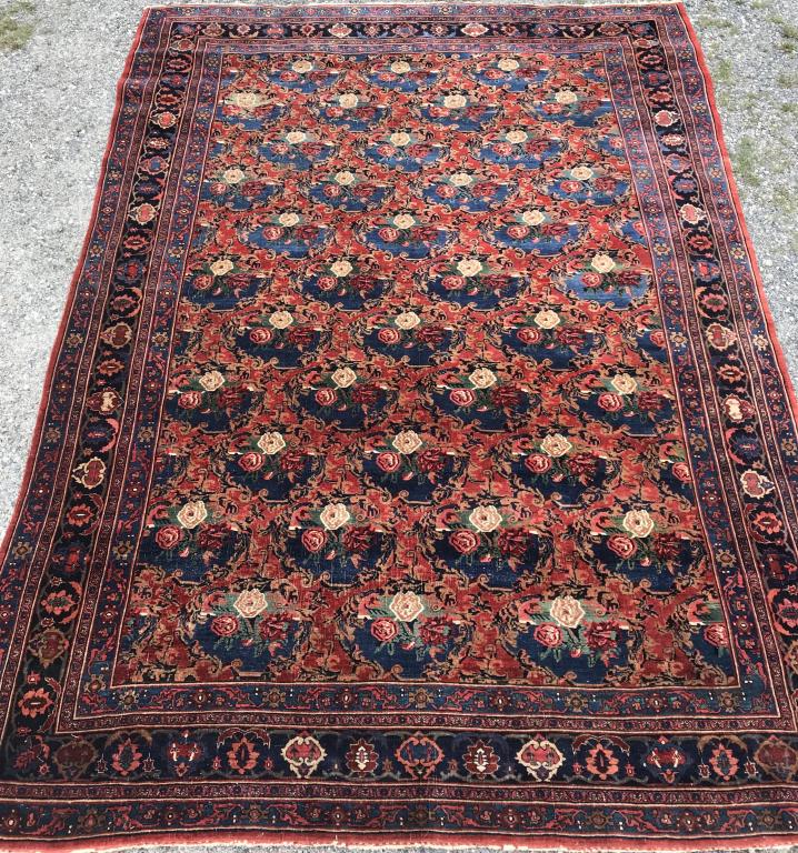 FINE OLD ROOMSIZE ANTIQUE BIDJAR CARPET (1 of 7)