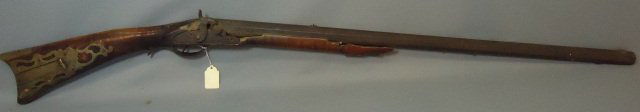 JOHN WALKER (PA) KENTUCKY RIFLE: WITH TIGER MAPLE STOCK