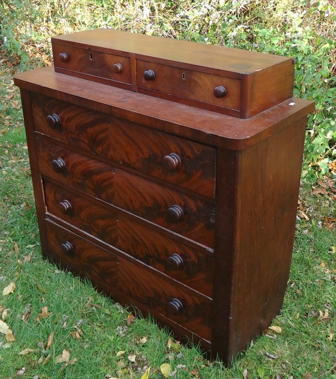 227 EMPIRE MAHOGANY CHEST OF DRAWERS Jan 05, 2013 Sandwich Auction