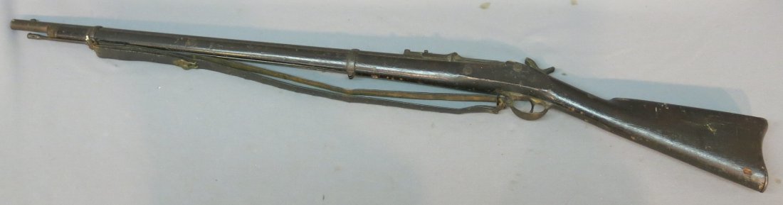 SPRINGFIELD MODEL 1863 RIFLE: WITH TRAPDOOR CONVERSION; #17223; 52" LONG