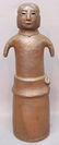 TALL JAPANESE FIGURAL CERAMIC INCENSE BURNER
