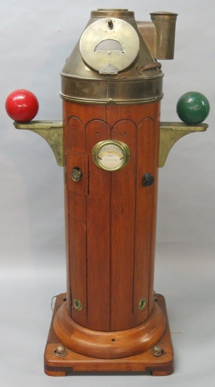EARLY 20TH C. SHIPS BINNACLE BY HENRY BROWNE & SON (1 of 4)