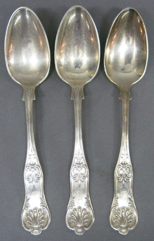 THREE TIFFANY STERLING SILVER SERVING SPOONS (1 of 2)