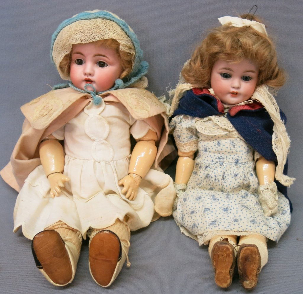 TWO GERMAN BISQUE DOLLS (1 of 4)