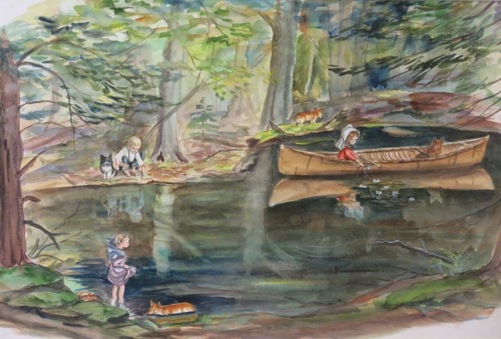 TASHA TUDOR ORIGINAL WATERCOLOR ILLUSTRATION (1 of 7)