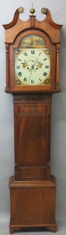 ENGLISH OAK CASED TALL CLOCK (1 of 4)