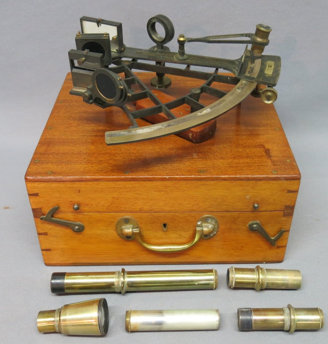 HEATH & CO. LTD. BOXED 9" NAUTICAL SEXTANT (1 of 6)