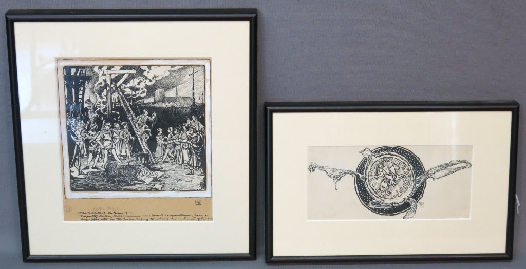 TWO ORIGINAL ERIC PAPE ILLUSTRATIONS (1 of 3)