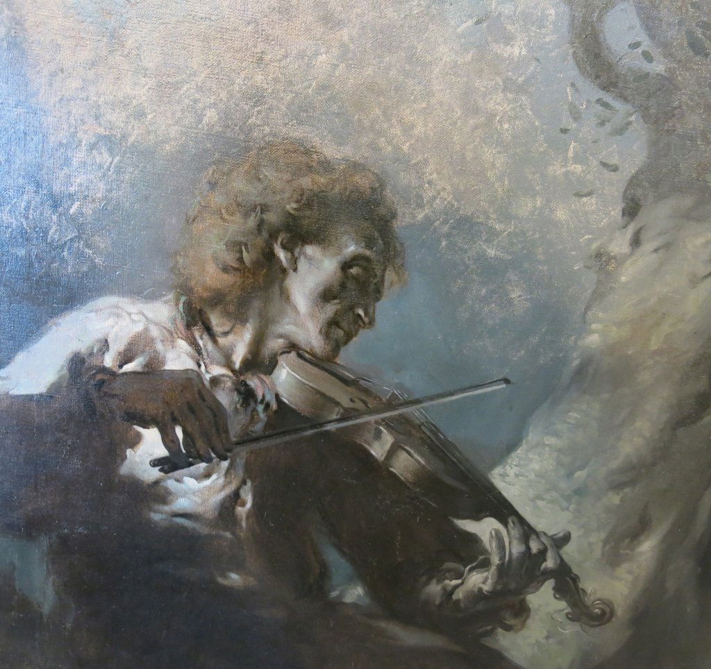 ERIC PAPE OIL ON CANVAS "THE VIOLINIST" (1 of 3)