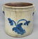 BLUE DECORATED 2 GAL. STONEWARE CROCK