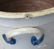 BLUE DECORATED 2 GAL. STONEWARE CROCK - 2