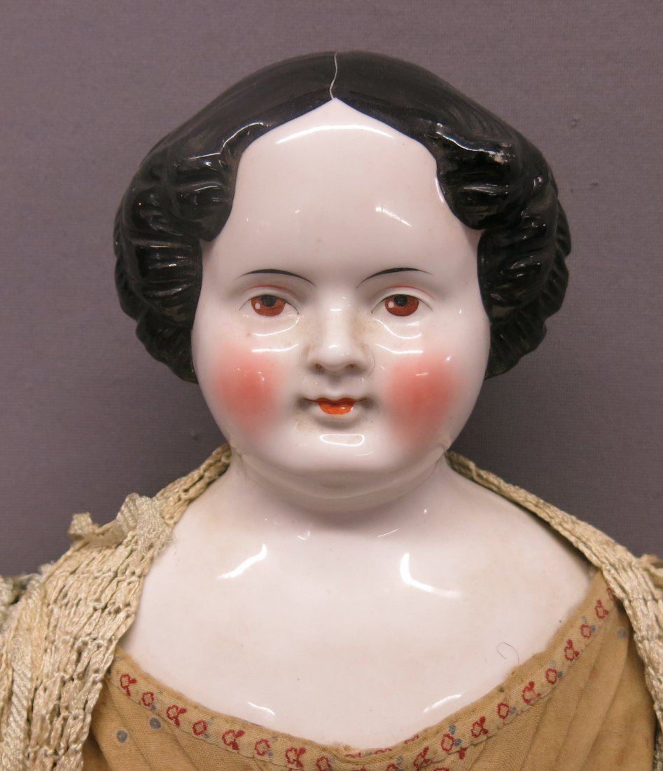GERMAN 35" CHINA HEAD DOLL (1 of 3)