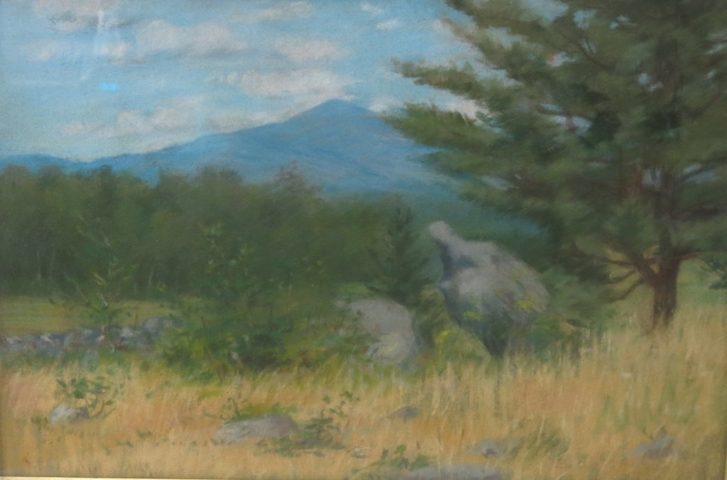 NEW HAMPSHIRE SCHOOL PASTEL LANDSCAPE (1 of 2)