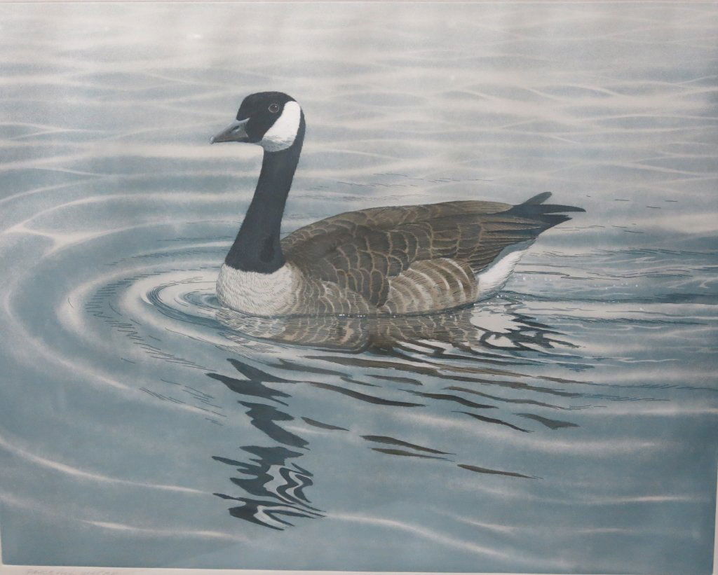 STEVEN DAVIS BALL PENCIL SIGNED COLORED ETCHING (1 of 3)