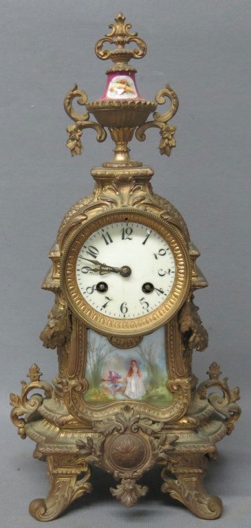 FRENCH BRONZE ORMALU  MANTLE CLOCK (1 of 4)