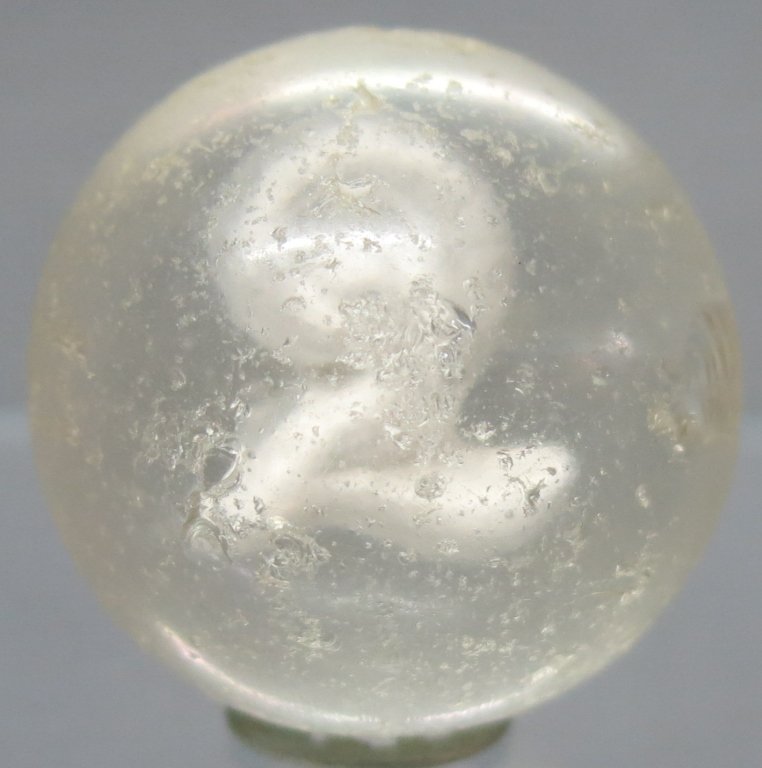 NUMERAL 'TWO' SULPHIDE MARBLE - 1 3/8" (1 of 4)