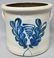NORTON & CO. BLUE DECORATED THREE GALLON CROCK