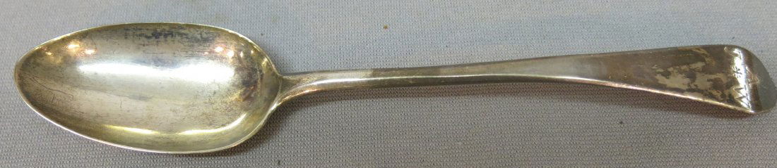 LATE 18TH C. AMERICAN COIN SILVER SPOON (1 of 1)