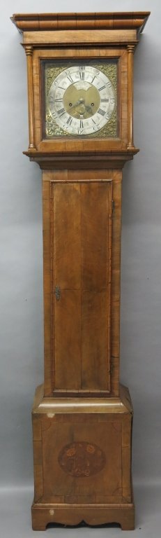 GEORGE III WALNUT CASED LONG CLOCK (1 of 9)
