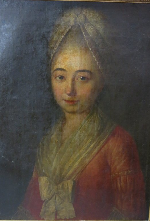 18TH C. FRENCH SCHOOL PORTRAIT OF A YOUNG WOMAN (1 of 4)