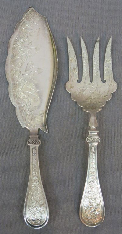 PAIR OF J.E. CALDWELL STERLING SERVING PIECES (1 of 4)