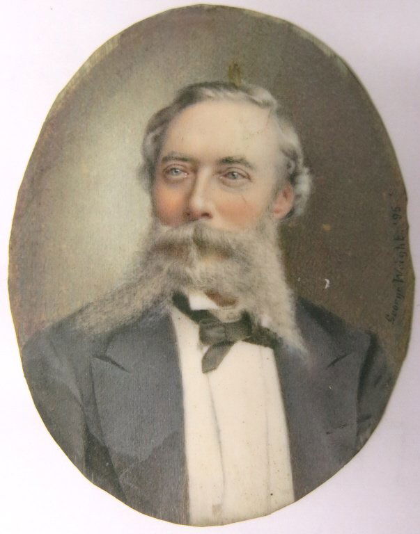 MINIATURE WATERCOLOR PORTRAIT ON IVORY (1 of 3)