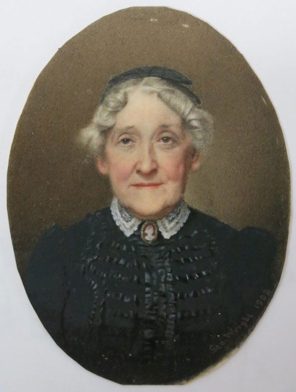 MINIATURE WATERCOLOR PORTRAIT ON IVORY (1 of 3)