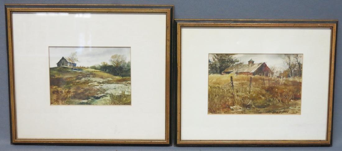 TWO MARSHALL W. JOYCE WATERCOLORS (1 of 4)