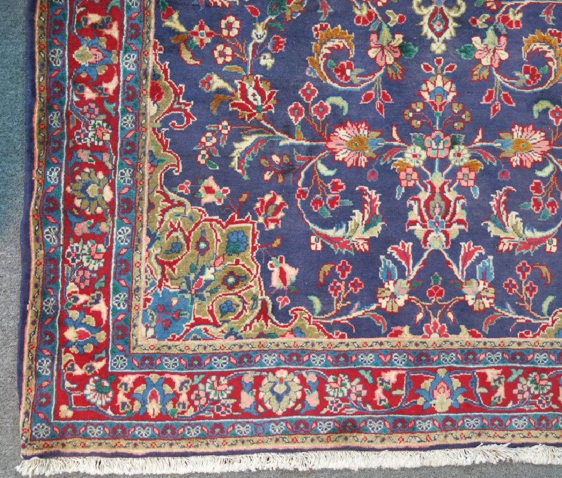 SEMI-ANTIQUE KASHAN AREA RUG WITH LAVENDER FIELD (1 of 3)