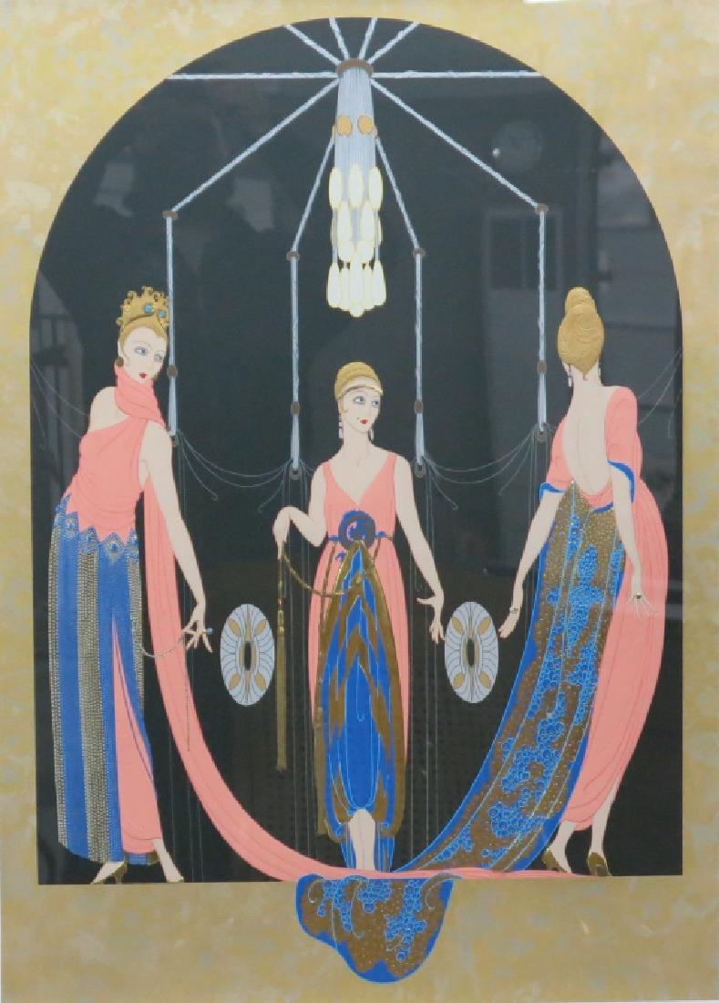 ERTE SIGNED & NUMBERED SERIGRAPH "THE THREE GRACES (1 of 3)
