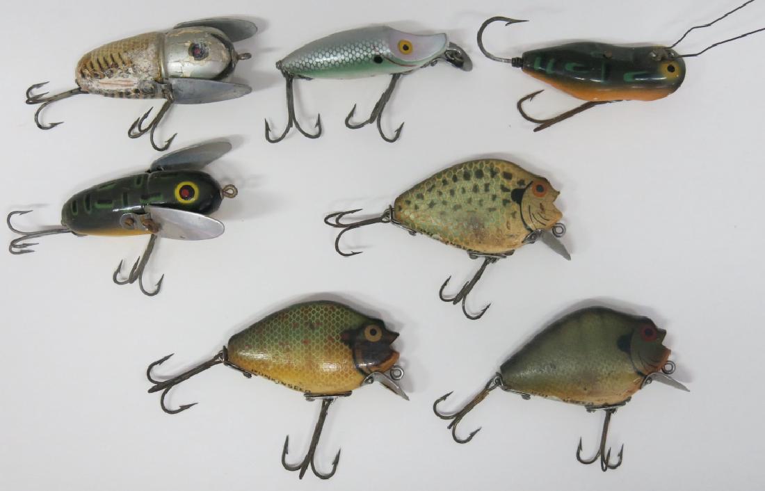 LOT OF 7 VINTAGE HEDDON FISHING LURES (1 of 3)
