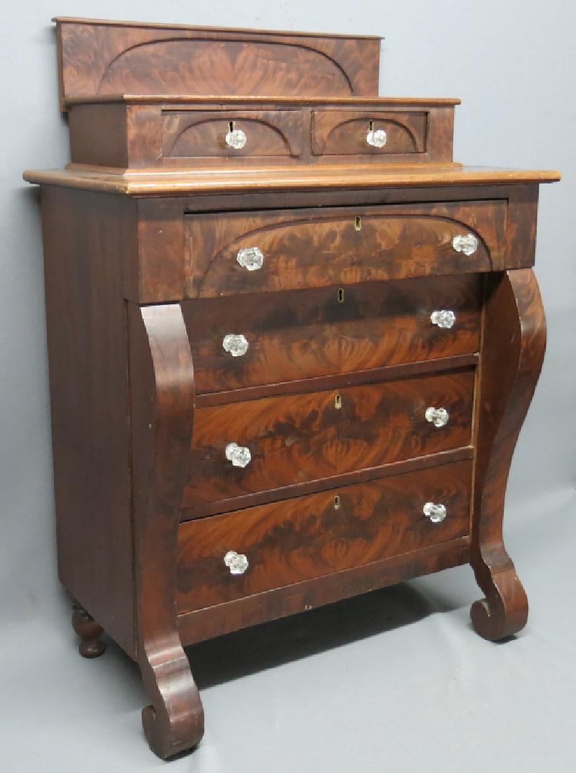 CHILD'S SIZE MAHOGANY EMPIRE CHEST OF DRAWERS (1 of 5)