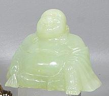 JADE CARVING: 6 INCHES WIDE.