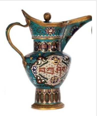 QING CLOISONNE JAR (1 of 2)