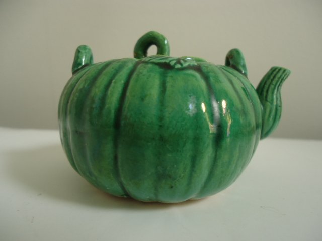 GREEN CHINESE WATER COUPE: 2 3/4"W, 2 1/8"H.