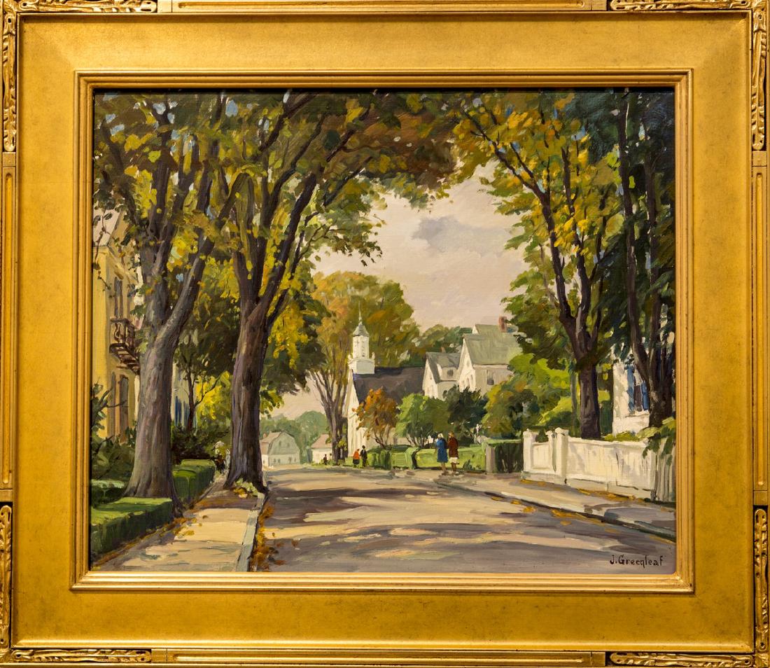 Jacob Greenleaf 1887-1968 A Street In Rockport (1 of 1)